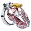 Kutocesy Chastity Cage Uomo Sex Toy Gabbia Pene Metallo Bdsm Male Chasity Cage Per Giochi Erotitici Sexy Per Coppie (38MM,Red)