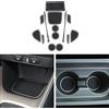 CDEFG Compatibile con Toyota Yaris Cross 2021-2023 2024 Tappetino Antiscivolo Antipolvere Antigraffio Yaris Cross Tappetini in Gomma Portabicchieri per Interni Yaris Cross 2024 Accessori (Bianco)
