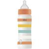 CHICCO Biberon Benessere Flusso Veloce, in Plastica da 330 ml, con Tettarella Physio in Morbido Silicone e Finitura Soft Sense, Riduce Rigurgito e Irritabilità, 4 Mesi+, Neutro