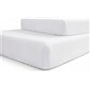 Babyline Set di 2 lenzuola per culla, 100% cotone. Regolabile con elastici