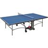Garlando Tavolo da Ping Pong Advance Outdoor con Ruote per Esterno Blu