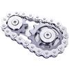 DMaos Fidget Spinner, Design a Forma di Catena di Bicicletta con Meccanismo a Ingranaggi, Gioco per le Dita dalla Meccanica Resistente in Metallo con Cuscinetti Lisci - Grigio