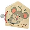 HESS SINCE 1990 Hess Holzspielzeug 14313 - Libro Illustrato in Legno, Motivo Topolino, Fatto a Mano, Adatto a Bambini dai 6 Mesi in su