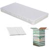 EVERGREENWEB MATERASSI & BEDS Evergreenweb - Materasso Lettino o Culla 60x120 per Bambini alto 12 cm + Cuscino ANTISOFFOCO GRATIS con Fodera in Cotone Naturale, Rivestimento + fascia AIR SPACE Sfoderabile Anallergico Lavabile NEMO