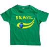 Supportershop da Ragazzo Brasil Fan t-Shirt, Ragazzi, 5060360360898, Green, 10 Anni