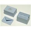 G. Lalo Clairefontaine Lalo 92302L - Un cofanetto ''Moda di Parigi'' che include 30 biglietti 9,7x15,2 cm 300g e 30 buste rivestite Gommate con bordi dentellati 10x15,8 cm, blu