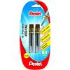 Pentel - Set di 2 ricariche per portamine HB 0,3 mm con Custodia Grigio