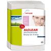 ALCLEAR International Set da 4 Panni Struccanti, Lavabili, Agiscono in Profondità Nei Pori e Sono Delicati Sulla Pelle, Ecologici e Morbidi, da Utilizzare Solo con Acqua, Senza Alcun Detergente