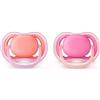 AVENT Philips AVENT SCF244/23 ciuccio per bambino Ultra soft pacifier Ortodontico Silicone Multicolore
