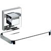 Wenko 22687100 supporto per carta igienica quadro con Vacuum Loc, Acciaio Inossidabile, Argento, 14 x 11 x 6 cm