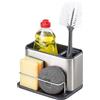 Joseph Joseph Surface Organizer per Lavello da cucina, Cestello Porta Spugne, Detersivo, Acciaio Inox
