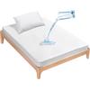 PokeAir Coprimaterasso 90 x 180 cm, impermeabile con federa 48 x 74 cm, traspirante, coprimaterasso antiacaro, coprimaterasso per incontinenza e igienico