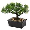 Briful Bonsai artificiale in vaso, 16,5 cm, piante finte, bonsai giapponese, decorazione per interni ed esterni, decorazione per scrivania
