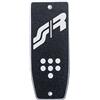 Simoni Racing 820AS Pedana Poggiapiede Universale, pedana antiscivolo per Auto, in Alluminio con Grip Antiscivolo