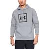 Under Armour Rival Fleece Box Logo Hoodie Felpa con Cappuccio, Uomo