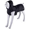 Boxeur Des Rues Dog Collection, Cappotto Impermeabile per Cani con Cappuccio Removibile Unisex - Adulto, Nero, 35 cm