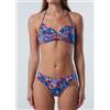North Sails Reversible Top Bikini Combo 6 Stampa Fondale/Blu Donna