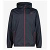 Cmp Man Jacket Rain Fix Hd Giacchetta Impermeabile Blu/Rossa Uomo