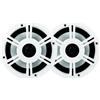 PLASTIMO CASSE BLUETOOTH BIANCHE MARINE AMPLIFICATE 80W Ø 180mm COPPIA