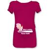 Babloo T Shirt Maglia Premaman Baby Loading Please Wait Prugna Grafica Fucsia L Manica Corta