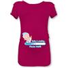 Babloo T Shirt Maglia Premaman Baby Loading Please Wait Prugna Grafica Azzurra XL Manica Corta