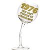 Bombo Bicchiere in Vetro Calice storto per compleanno 50 anni in lingua Tedesca - 440 ml