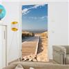 murimage Carta Parati Porta Mare Lido 3D 86 x 200 cm Include Colla Entrata Spiaggia Oceano Dune Passerella Sabbia Vacanza Fotomurali Poster Wallpaper