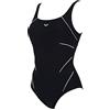 ARENA Jewel Low R Costume Intero Donna C-Cup, Costume Modellante Bodylift, Tecnologia Power Mesh, Costumi Nuoto Donna Realizzati con Tessuto Sensitive Resistente al Cloro