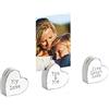 walther design portafoto bianco set di 3 in legno, Sogni clip per foto FC350W