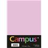 Campus - 100 fogli di carta colorata formato A4, 80 g/mq, 210 x 297 mm, formato A4, carta colorata morbida al tatto, perfetta per rilegatura, ufficio, disegno e artigianato, colore rosa