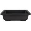 Vaso Cinese rettangolare in plastica nera per bonsai 25,5x18x9,5 cm - PL29V
