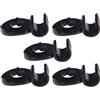 cyclingcolors 5x Guida Guaina Bici Semplice Cavo Freno Deragliatore Fissaggio Bicicletta MTB Nero