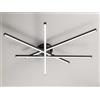 Perenz - Lampada da soffitto Syncro 8048 CT, nero