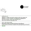 Perenz - Applique Secret 6706 B/N LC, 6706-n-lc