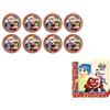 ALMACENESADAN, 4890, confezione festa Disney in side out, al rovescio composto da 20 tovaglioli di carta 33x33 cm e 8 piatti in cartone da 23 cm, ideale per feste e compleanni, 8435510348908