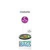 Brabantia PerfectFit Bags C Sacchetti per Spazzatura Compostabili, 10/12L, Verde, Rotolo da 10 Sacchetti