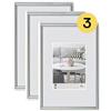 walther design argento 20 x 30 cm confezione da 3, cornice in plastica Galeria KS030H3