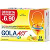 Linea ACT Gola Act Miele Limone Integratore per la Gola 24 Compresse Orosolubili