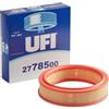 UFI Filters, Filtro Aria 27.785.00, Filtro Aria per Ricambio, Adatto a Auto, Applicabile su Modello Fiat, Innocenti, Seat e Zastava Yugo