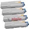 NO-NAME MULTIPACK 4 TONER COMPATIBILI PER OKI C532DN C542DN MC563DN MC573DN CARTUCCE NERO+COLORI - NO-NAME