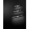 Perenz Illumina Applique in metallo verniciato cromo lucido Riga LED 16W CCT 3000K 4000K 6000K CRI?80 220-240V 50/60Hz 1120Lm 77cm IP44