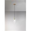 Perenz Illumina Sospensione in metallo e vetro trasparente Coro attacco E14 d.11cm