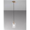 Perenz Illumina Sospensione in metallo e vetro trasparente Coro attacco E14 d.11x18,5cm