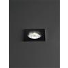 Perenz Illumina OASIS Faretto incasso fisso quadrato in acciaio nero attacco GU10