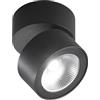 Perenz Illumina Faretto-Applique in metallo verniciato nero Camera LED 15W CCT 3000K 4000K 6000K CRI?80 220-240V 50/60Hz 900Lm