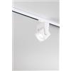 Perenz Illumina Faretto LED 40W 3663LM - CCT 3000K 4000K 6000K in metallo quadrato verniciato bianco per BINARIO trifase orientabile