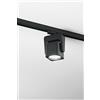 Perenz Illumina Faretto LED 40W 3663LM - CCT 3000K 4000K 6000K in metallo quadrato verniciato nero per BINARIO trifase orientabile