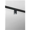 Perenz Illumina Faretto quadrato Binario in alluminio colore nero per sistema binario attacco GU10 5,5cm orientabile