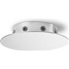 Perenz Illumina Rosone multicavo in metallo verniciato a polvere 8 fori d.15cm cromo lucido