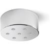 Perenz Illumina Rosone multicavo in metallo verniciato a polvere 8 fori cromo lucido